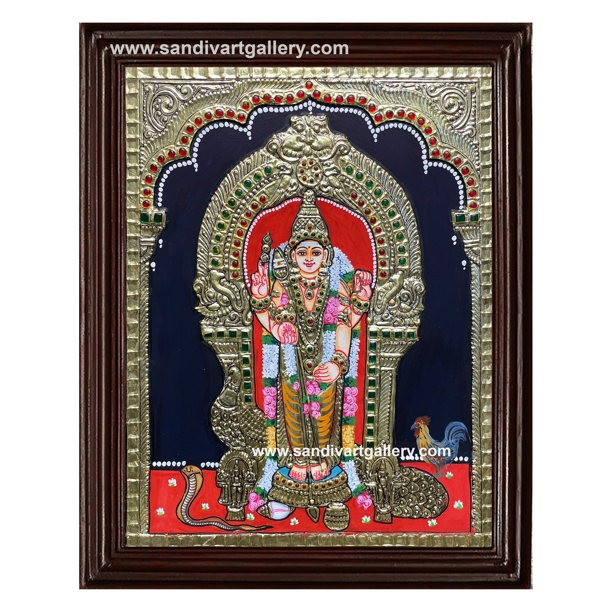 Skanda Tanjore Painting