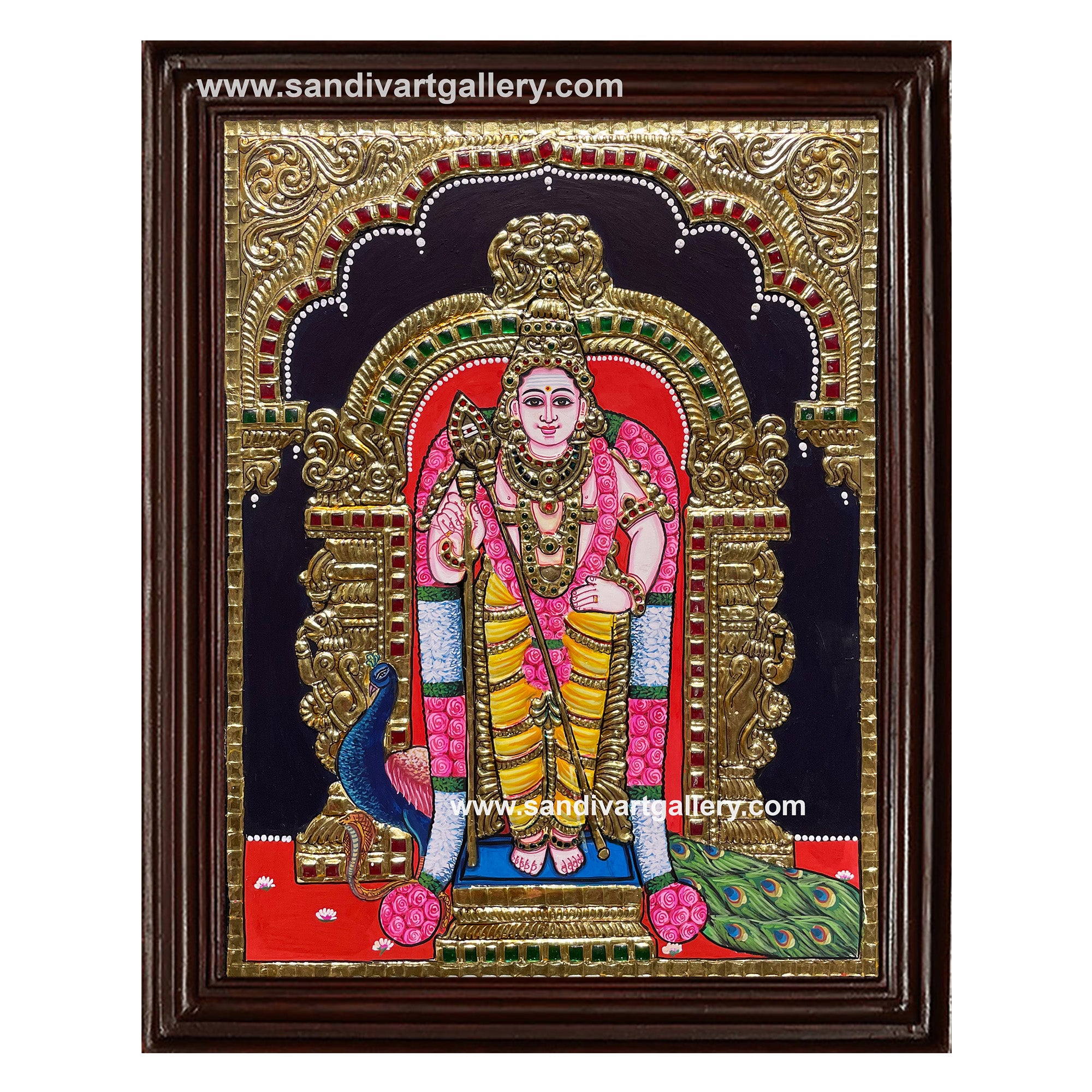 Murugar Tanjore Painting 4