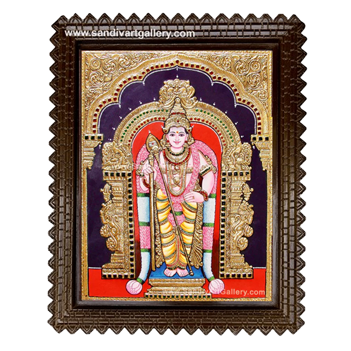 Murugar Tanjore Painting 9