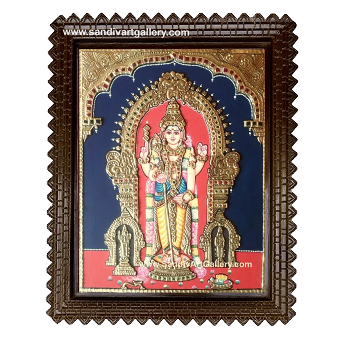 Thiruchendur Murugan Tanjore Painting 2