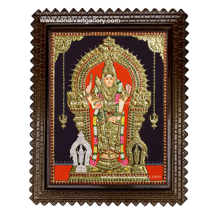 Thiruchendur Murugan Tanjore Painting 3