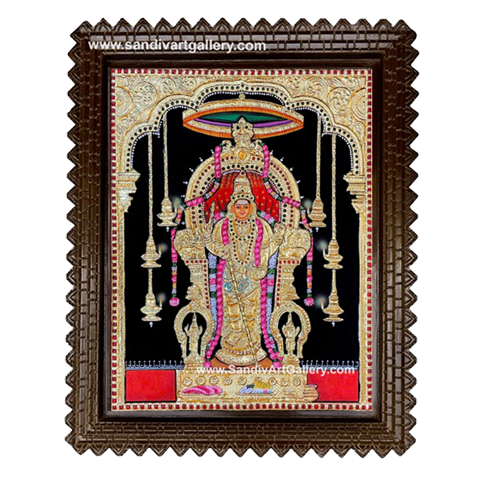 Thiruchendur Murugan Tanjore Painting 4
