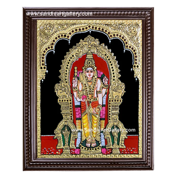 Thiruchendur Murugan Tanjore Painting 5