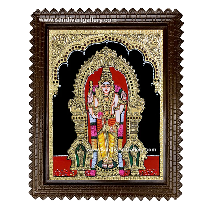 Thiruchendur Murugan Tanjore Painting 5
