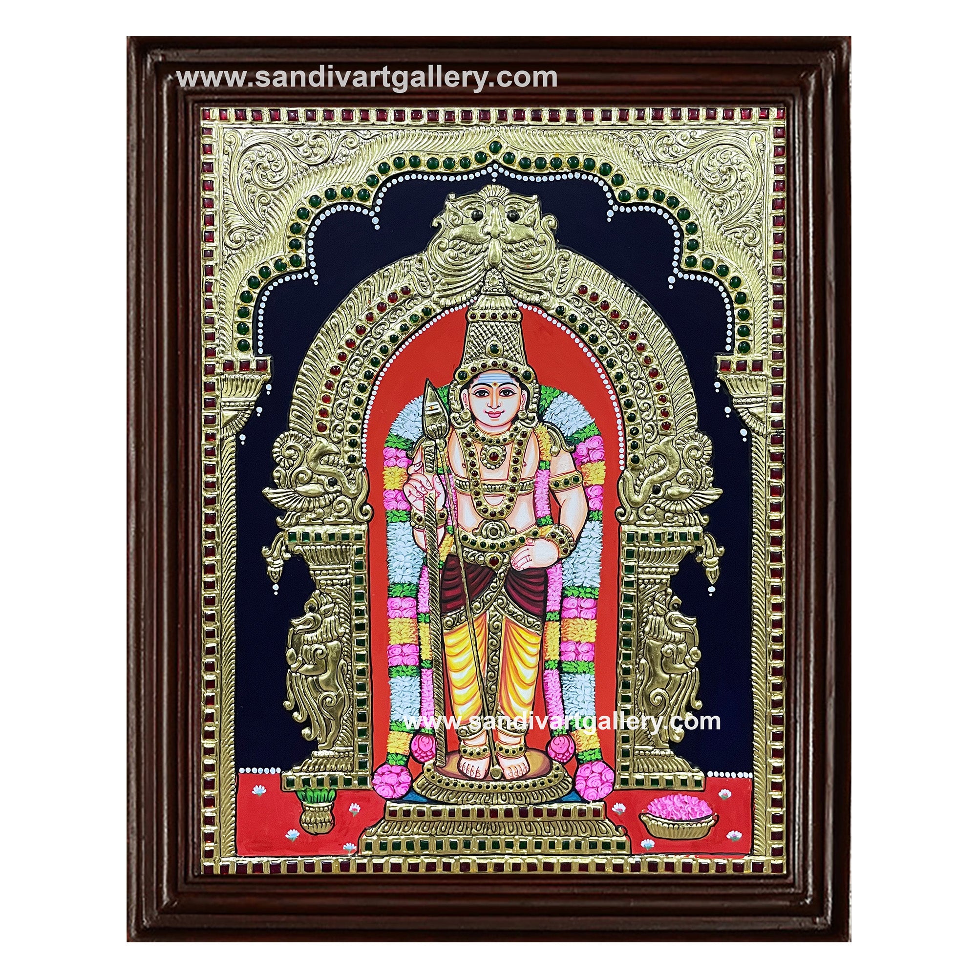 Murugan Tanjore Painting 12