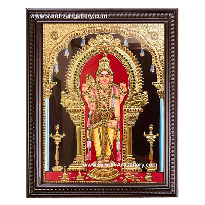 Subramanya Swamy Tanjore Painting 4