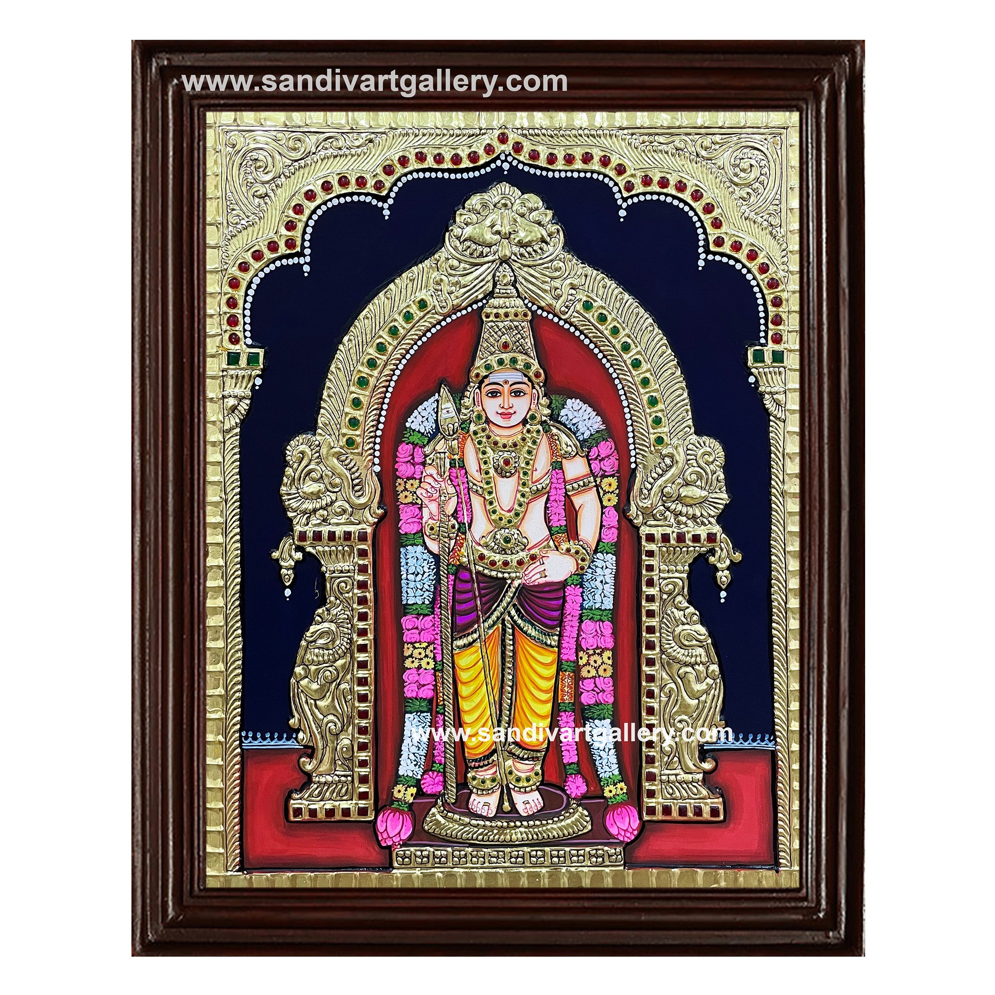 Murugan Tanjore Painting 16