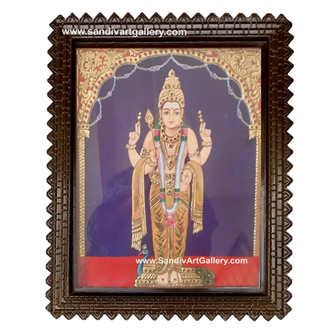 Murugan Tanjore Painting 16