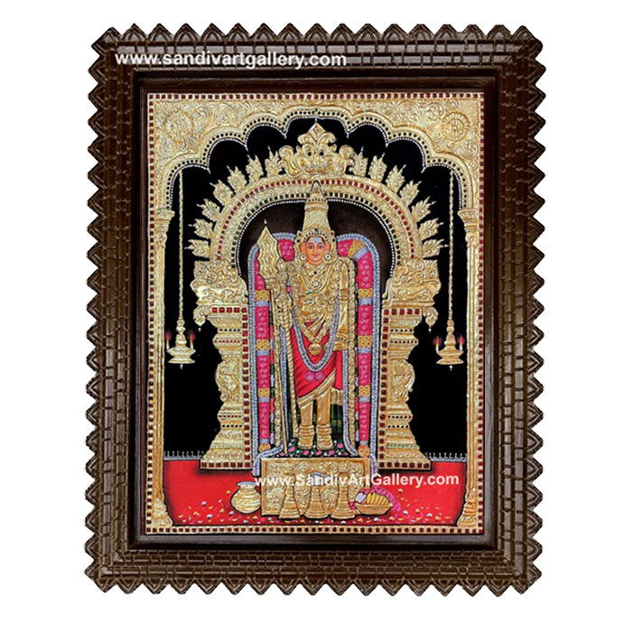Swami Malai Murugan Tanjore Painting 1
