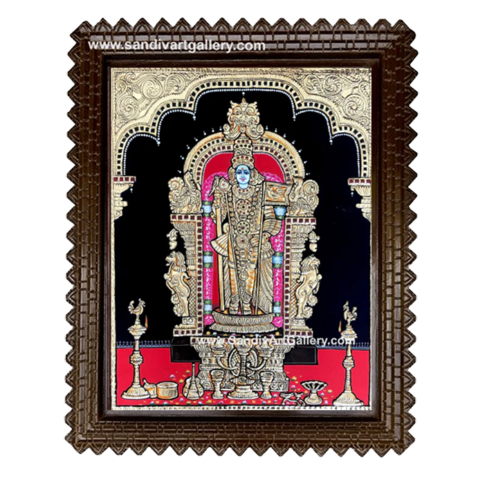 Chennimalai Murugan Tanjore Painting