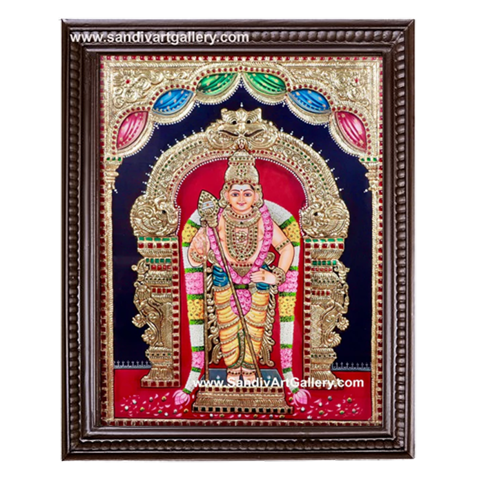 Thiruchendur Murugan Tanjore Painting 6