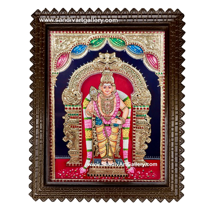 Thiruchendur Murugan Tanjore Painting 6
