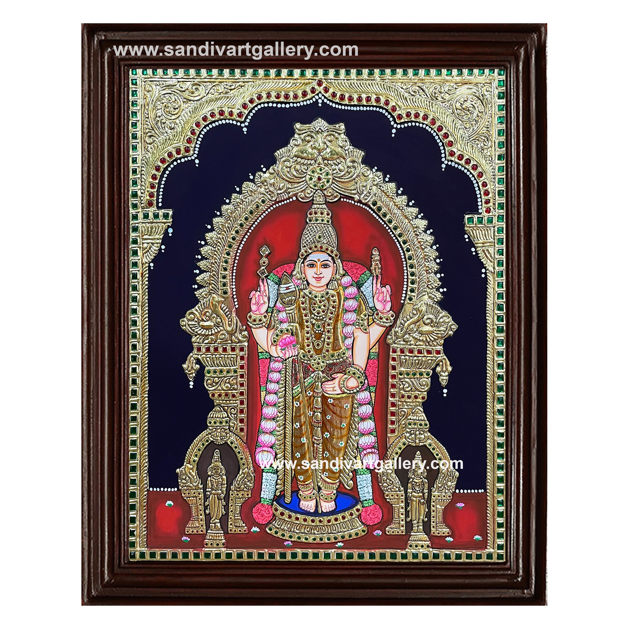 Thiruchendur Murugan Tanjore Painting 7