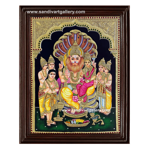 Lakshmi Narasimmar Tanjore Painting