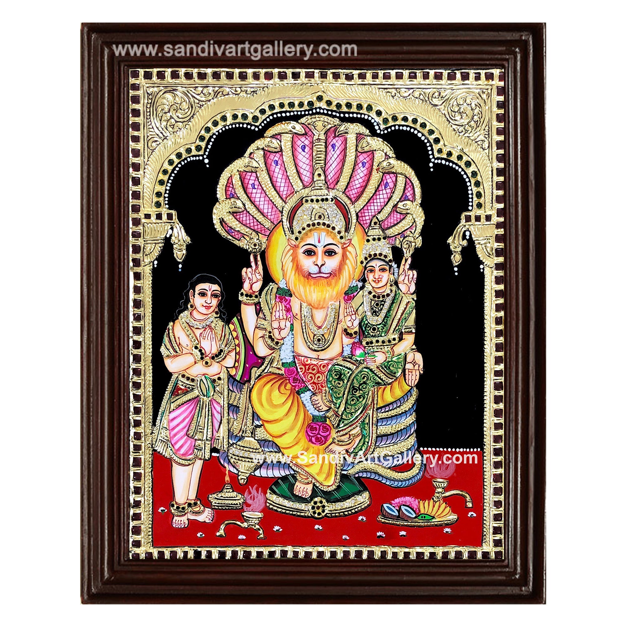 Lakshmi Narasimha Tanjore Painting