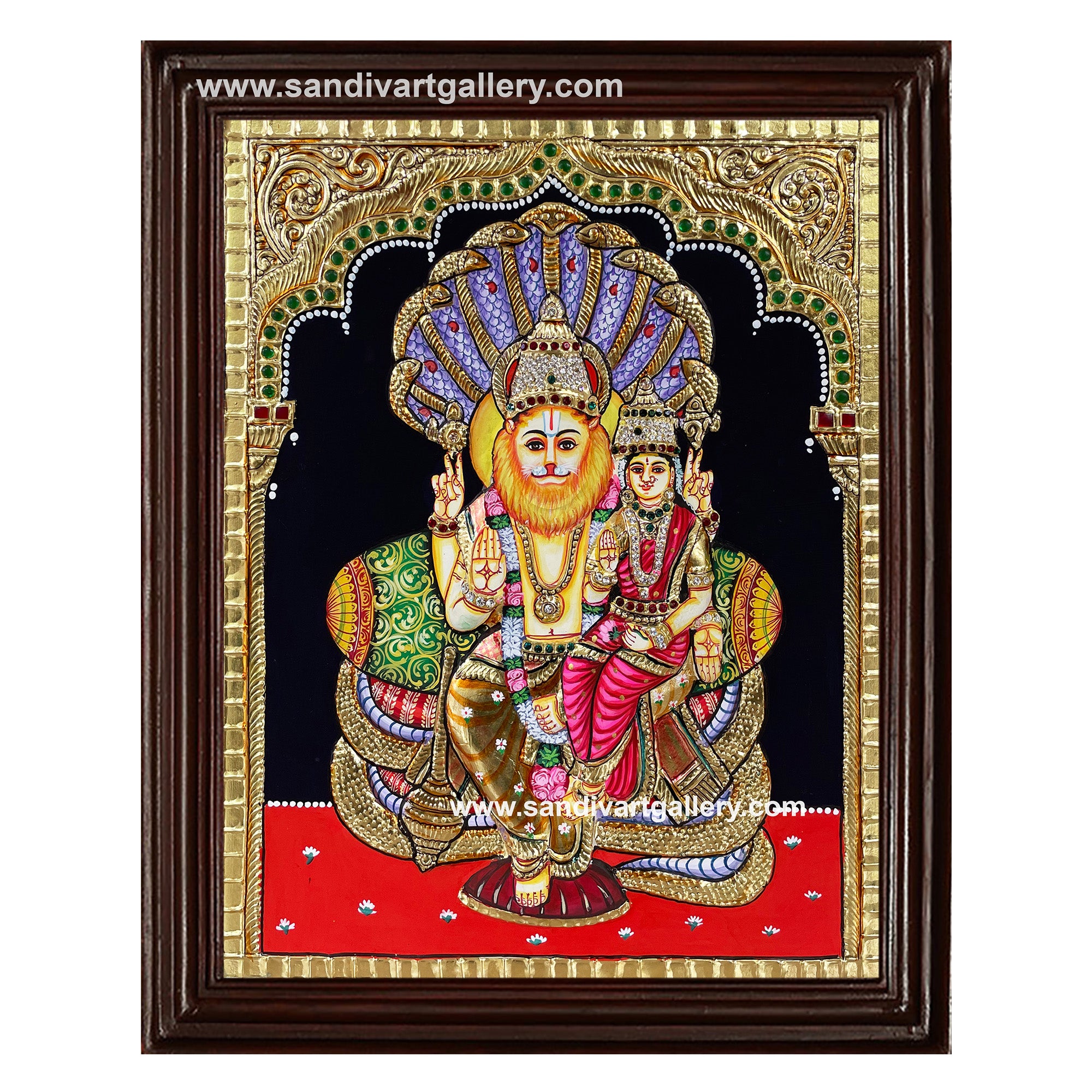 Lakshmi Narasimha Tanjore Painting