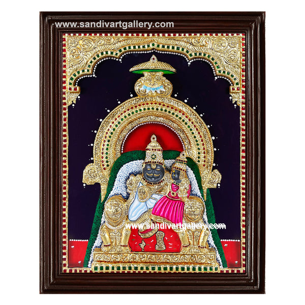 Narasimha 3D Embossed Tanjore Painting