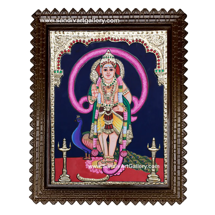 Om Murugan Tanjore Painting