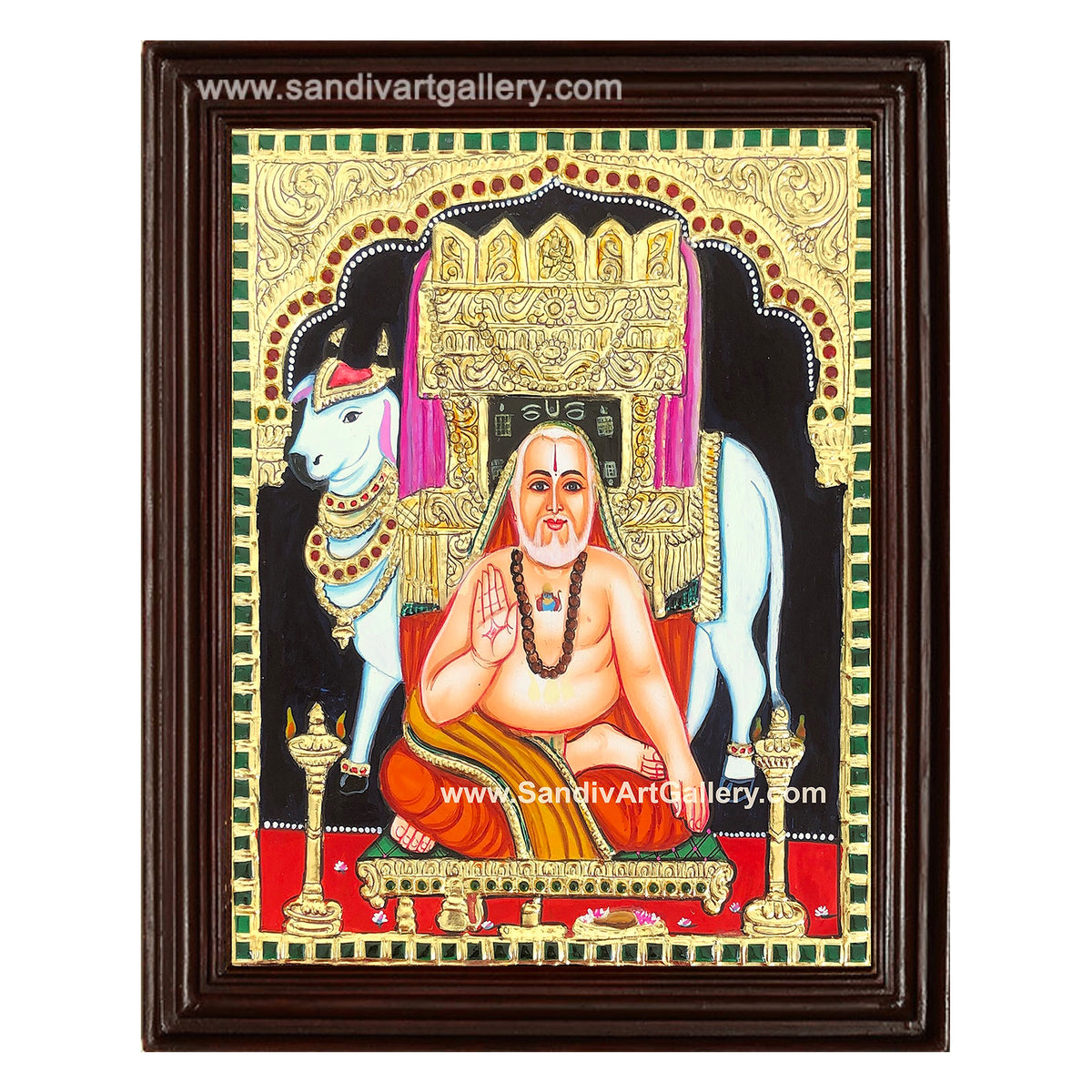 Saint Raghavendra Tanjore Painting