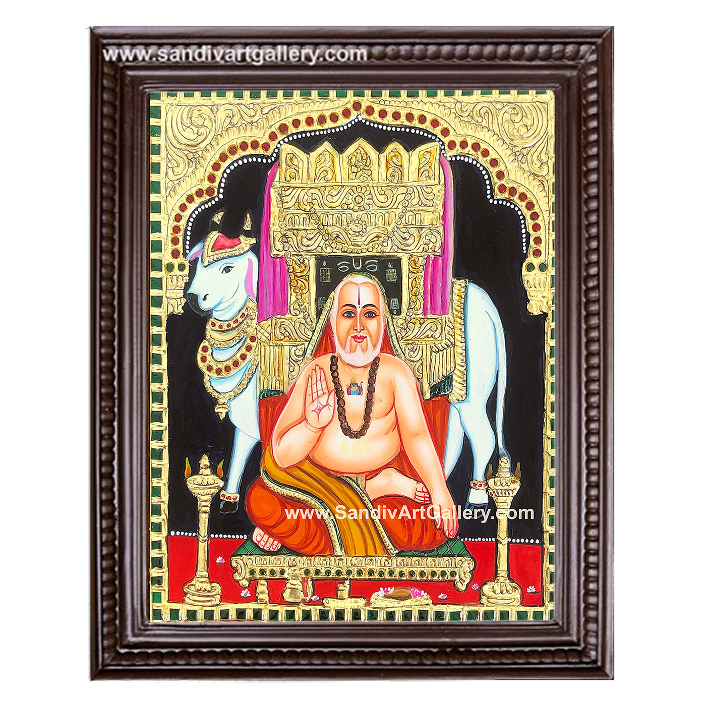 Saint Raghavendra Tanjore Painting