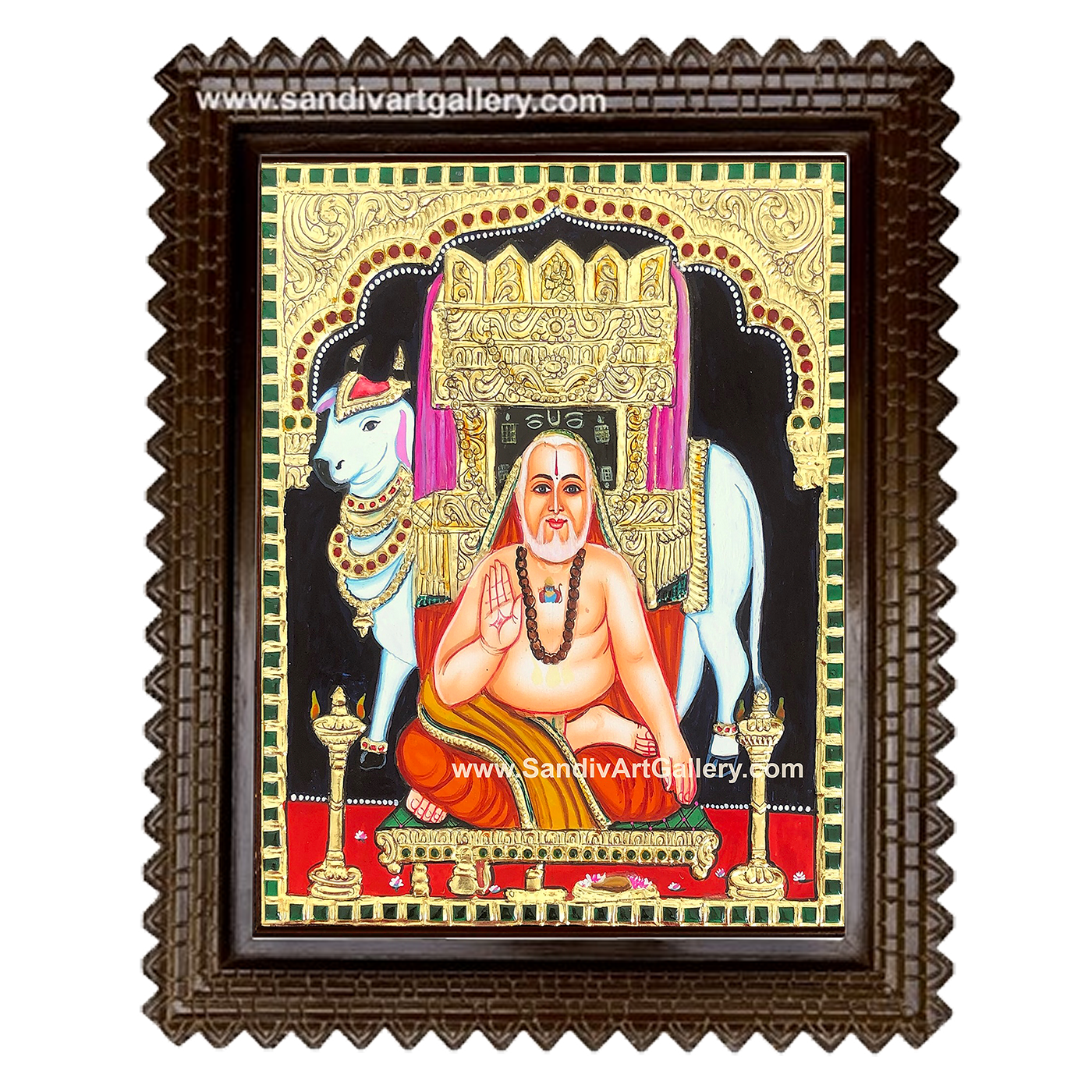 Saint Raghavendra Tanjore Painting