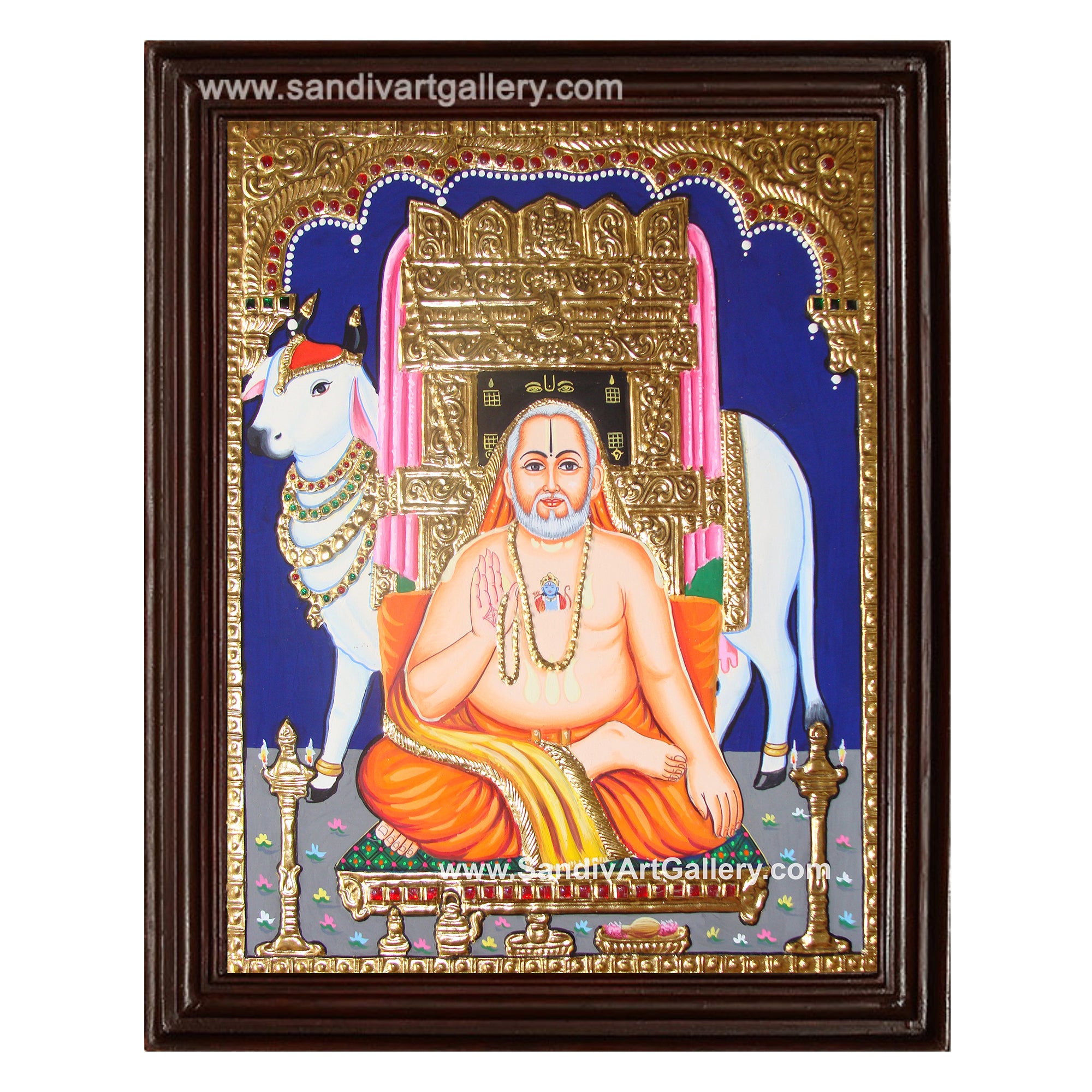Ragavendra Swamy Tanjore Painting