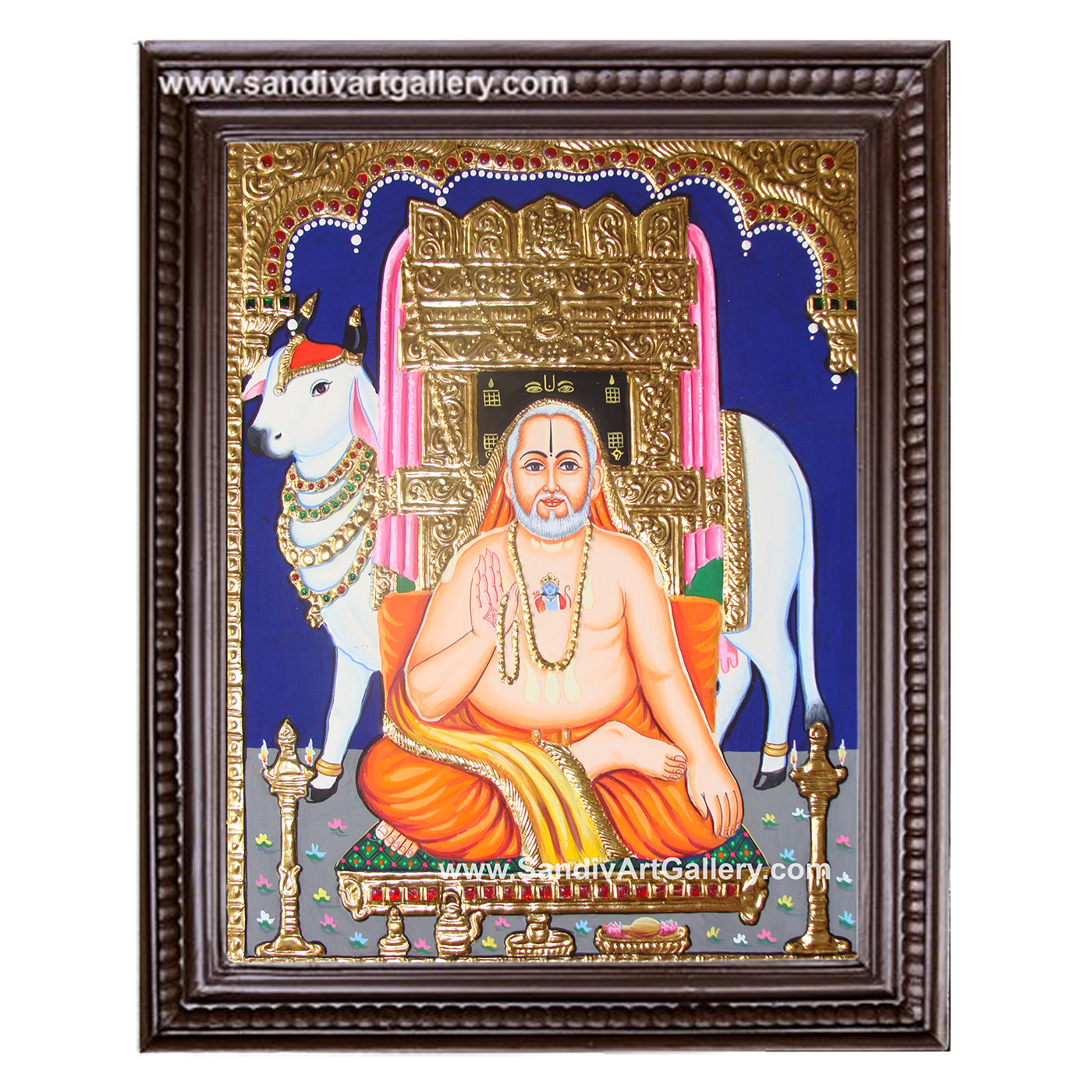 Ragavendra Swamy Tanjore Painting