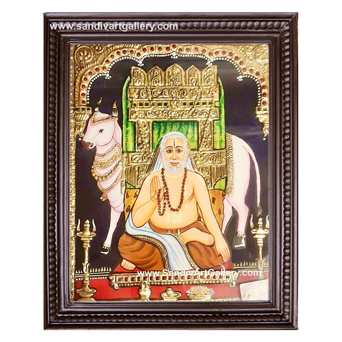 Guru Raghavendra Tanjore Painting