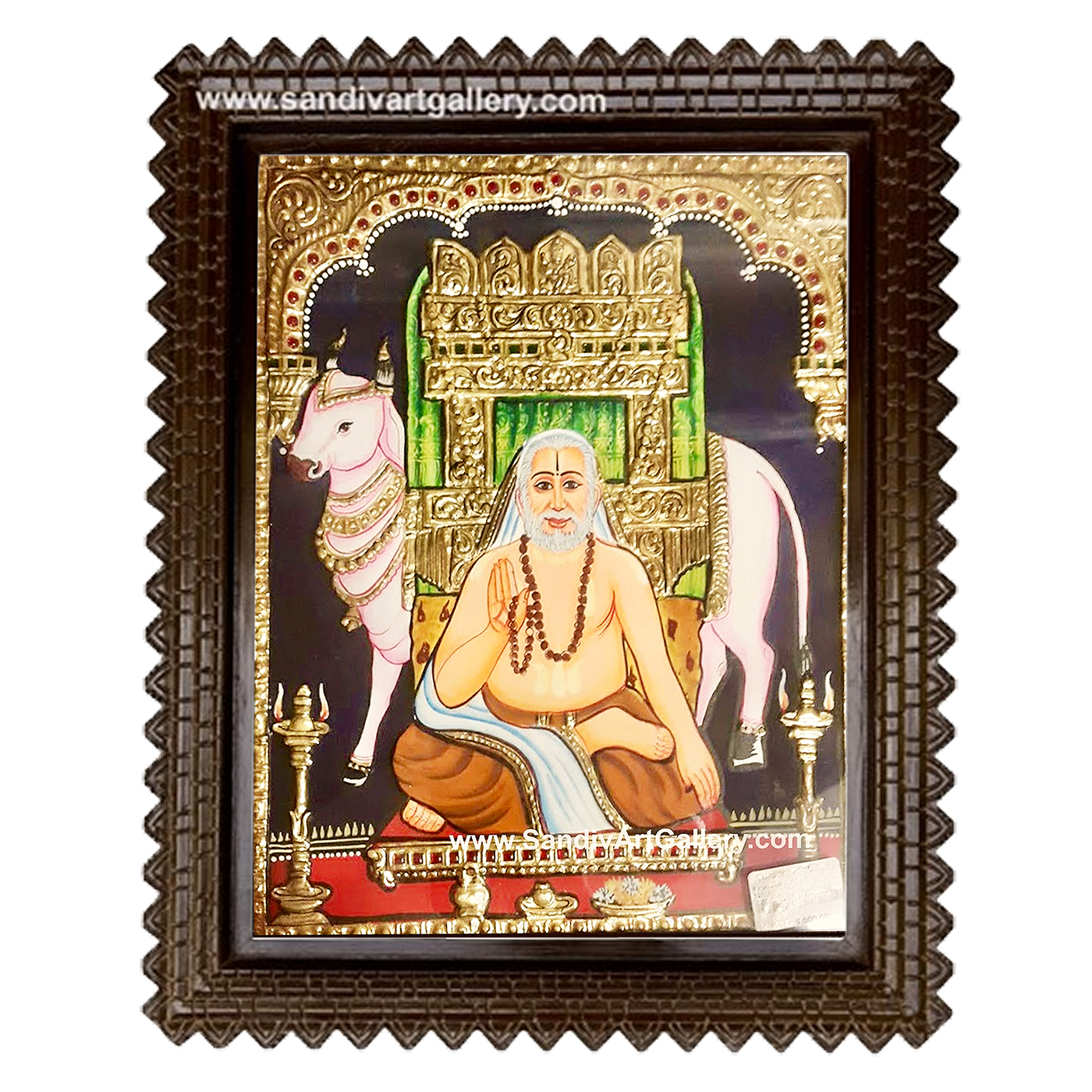 Guru Raghavendra Tanjore Painting