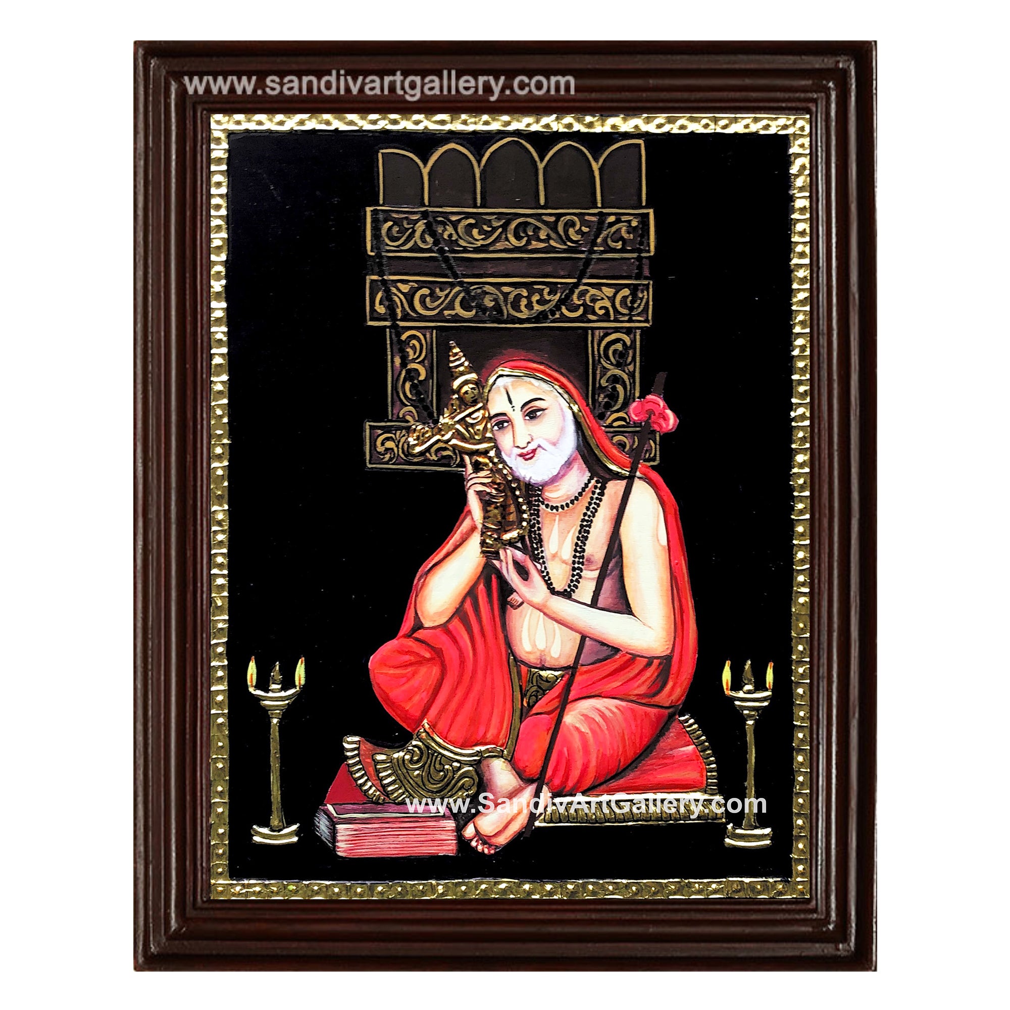 Raghavendra Swamy Tanjore Painting1