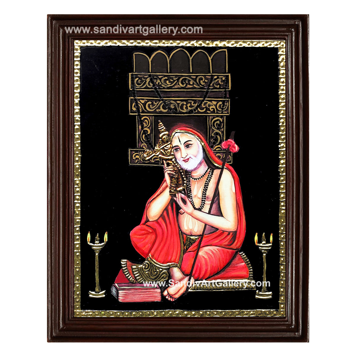 Raghavendra Swamy Tanjore Painting1