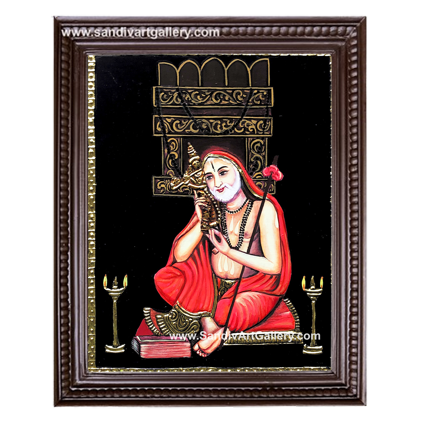 Raghavendra Swamy Tanjore Painting1