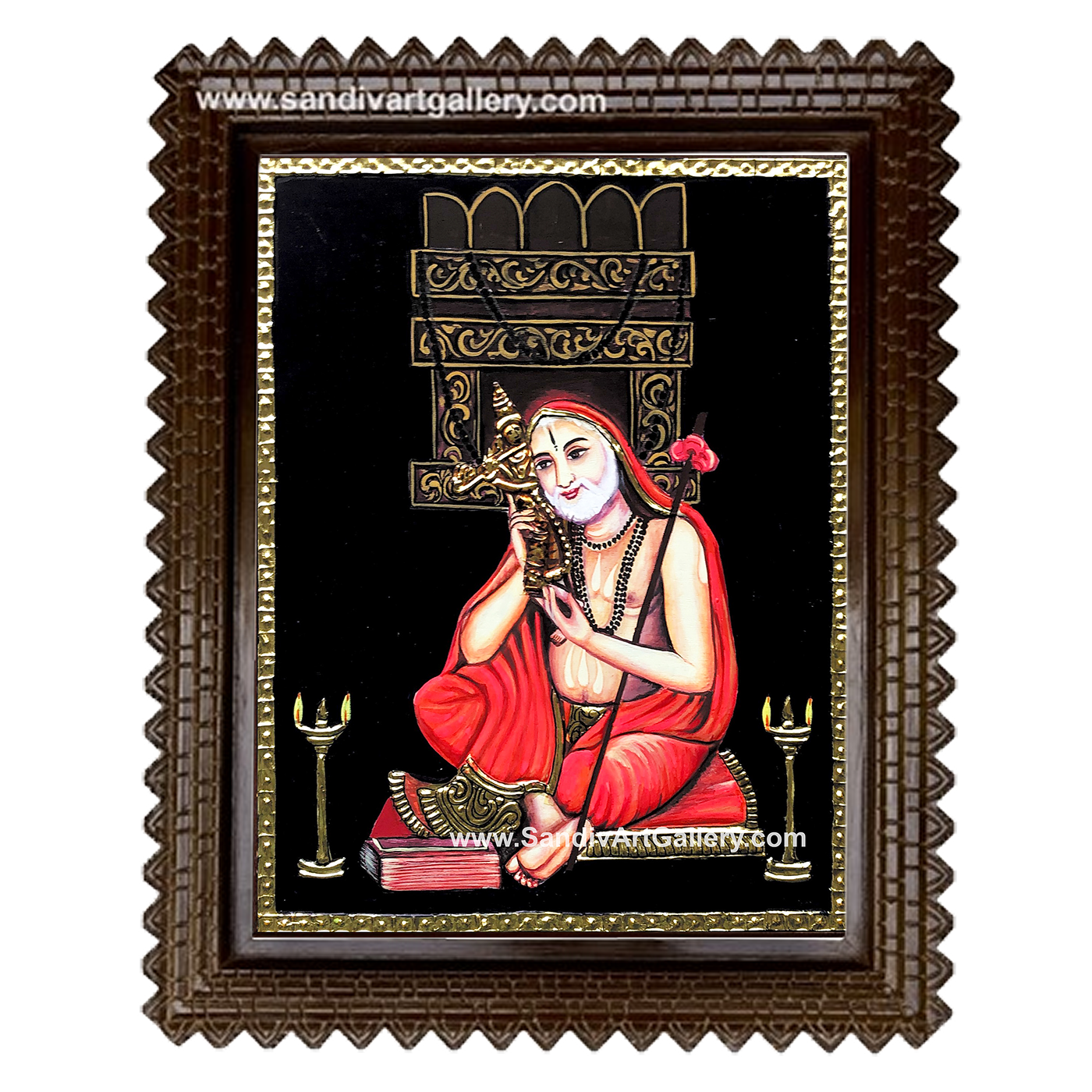 Raghavendra Swamy Tanjore Painting1