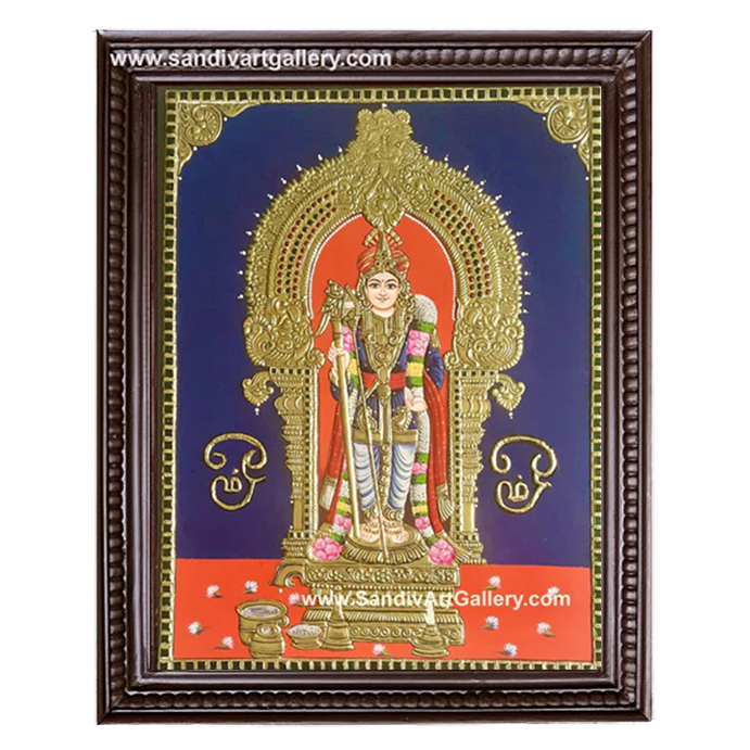 Raja Alangara Murugar Tanjore Painting