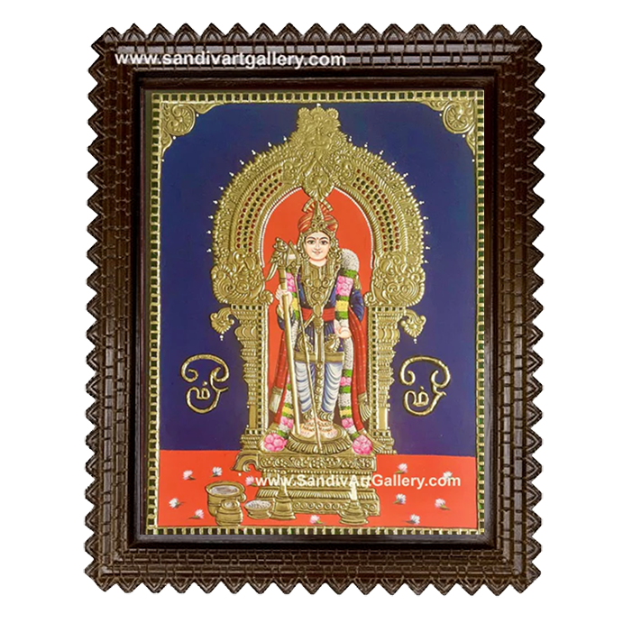 Raja Alangara Murugar Tanjore Painting