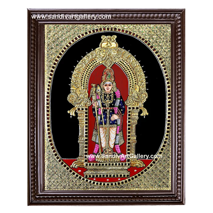 Palani Raja Alankara Tanjore Painting
