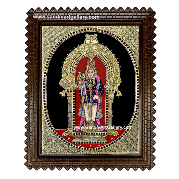 Palani Raja Alankara Tanjore Painting