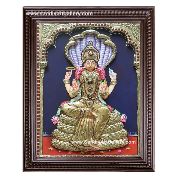 Renuka Devi 3D Embossed Tanjore Painting