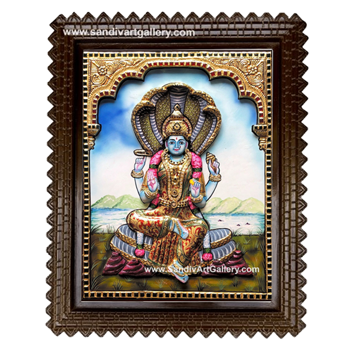 Renuka Yellama 3D Embossed Tanjore Painting