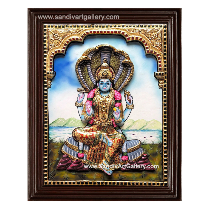 Renuka Yellama 3D Embossed Tanjore Painting