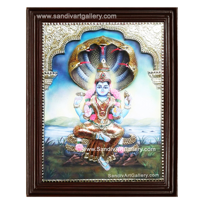 Renuga Devi 3D Embossed Tanjore Painting