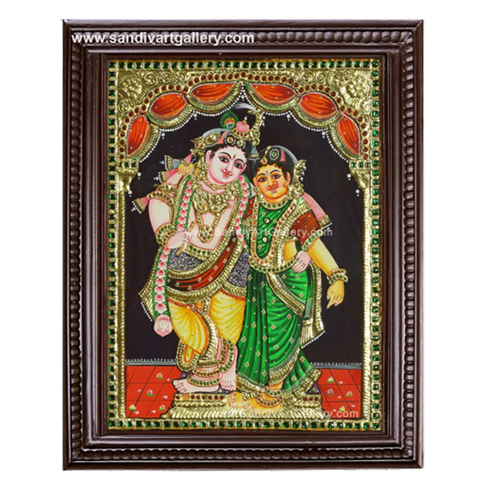 Radhe Krishna Tanjore Painting 3