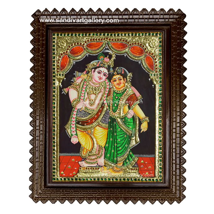 Radhe Krishna Tanjore Painting 3
