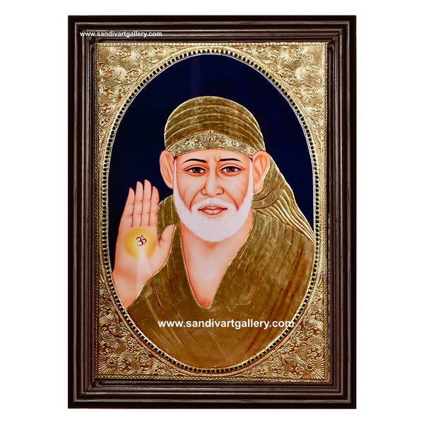 Saibaba Tanjore Painiting
