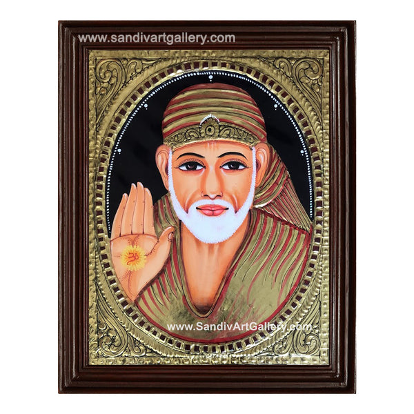 Saibaba Tanjore Painiting1