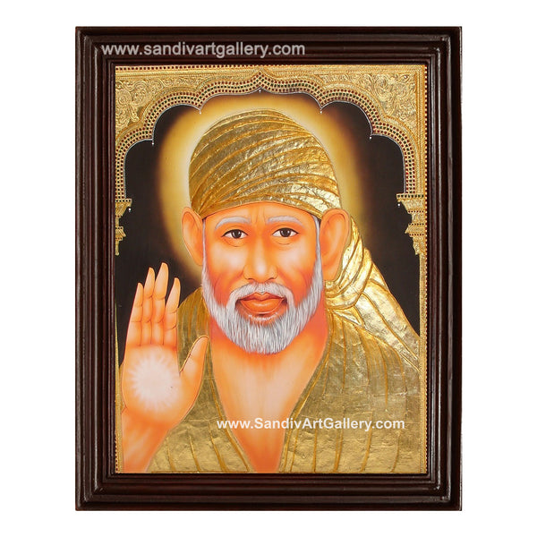 Sai baba Tanjore Painting1