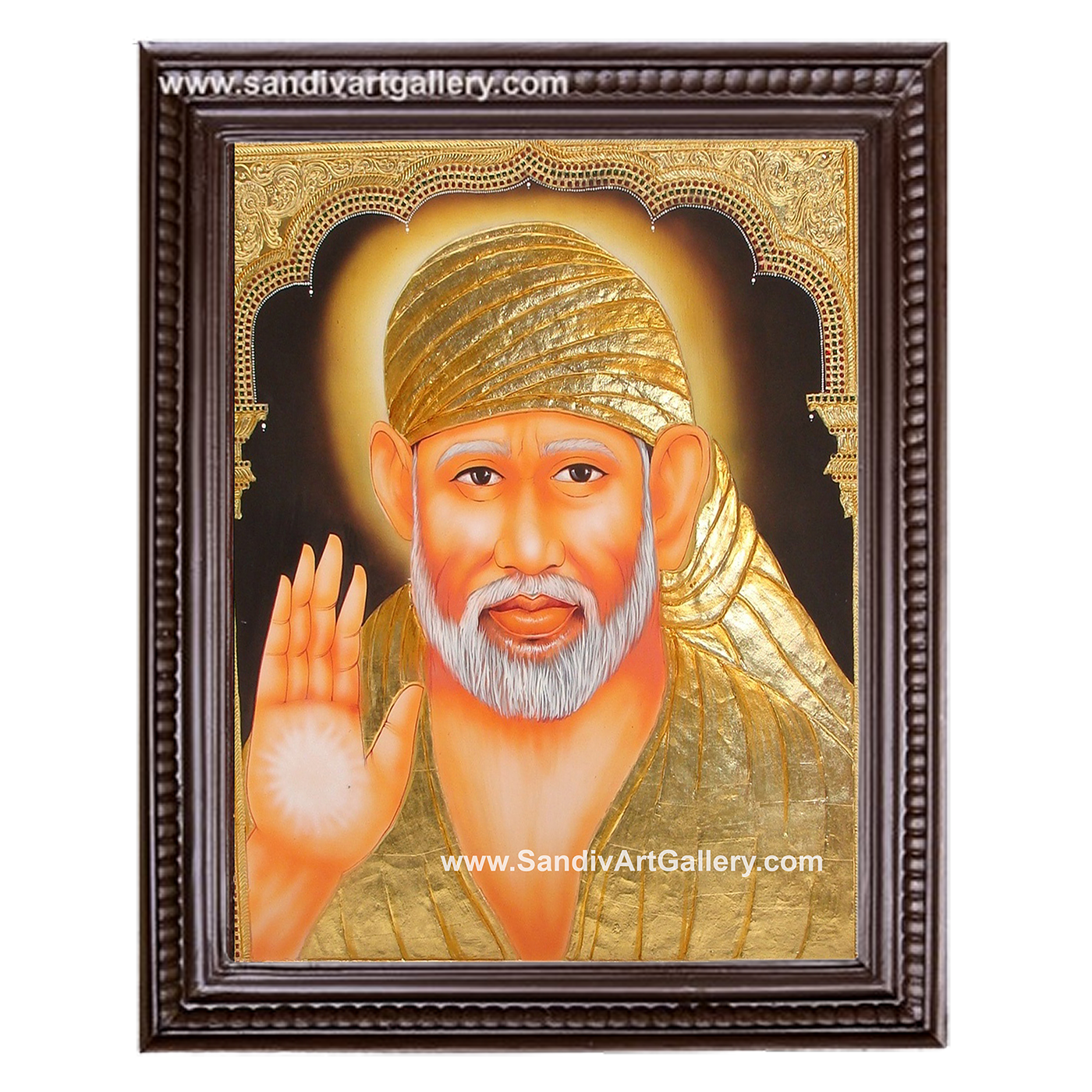 Sai baba Tanjore Painting1