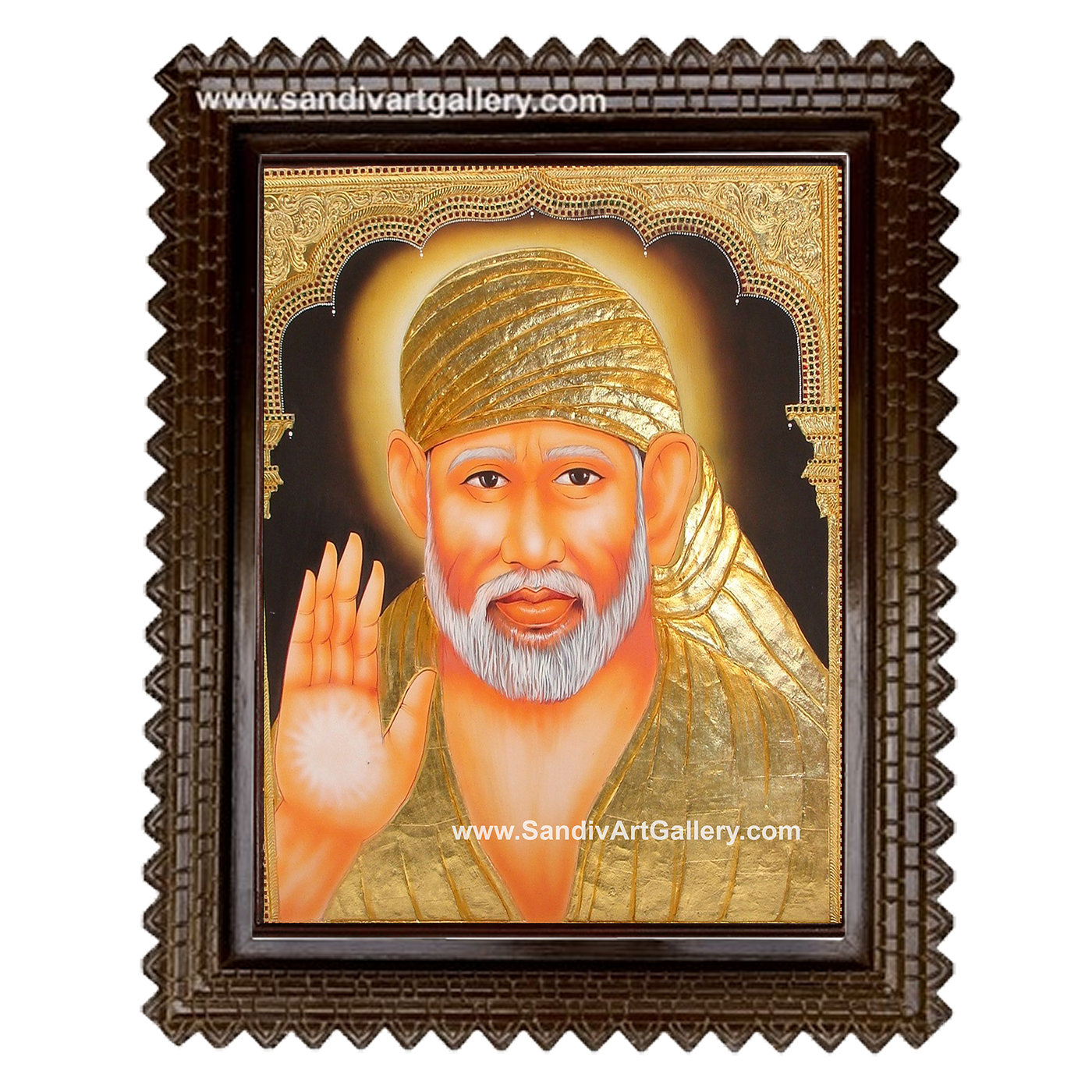 Sai baba Tanjore Painting1