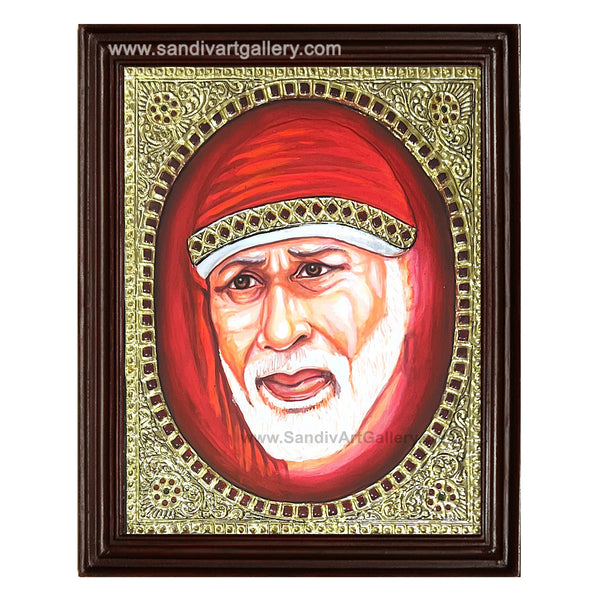 Shirdi Saibaba Tanjore Painting2