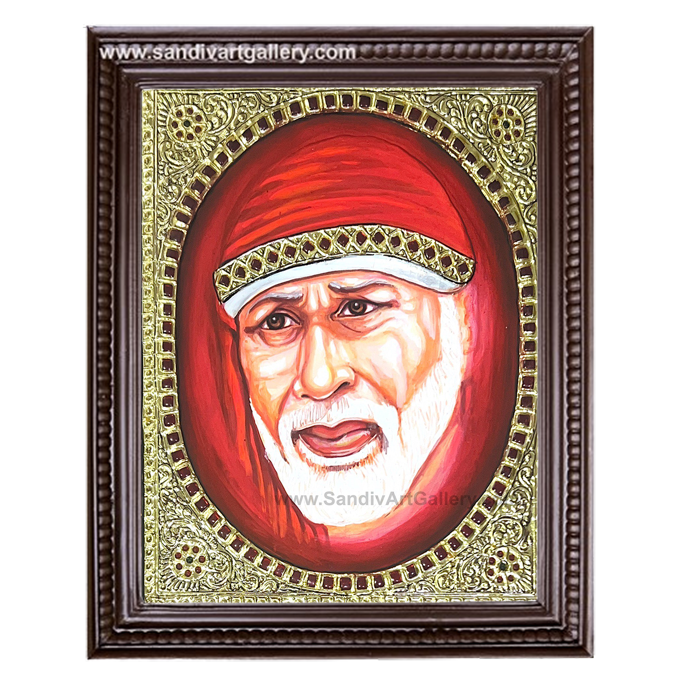 Shirdi Saibaba Tanjore Painting2